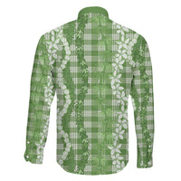 Hawaiian Ohia Lehua Lei Family Matching Puletasi and Hawaiian Shirt Plaid Palaka Omaomao Pattern LT9 - Polynesian Pride