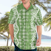 Hawaiian Ohia Lehua Lei Hawaiian Shirt Plaid Palaka Omaomao Pattern - Polynesian Pride