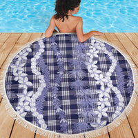 Hawaiian Ohia Lehua Lei Beach Blanket Plaid Palaka Uliuli hohonu Pattern - Polynesian Pride