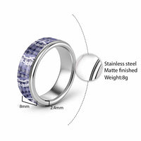 Hawaiian Ohia Lehua Lei Classic Ring Plaid Palaka Uliuli hohonu Pattern - Polynesian Pride