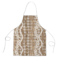 Hawaiian Ohia Lehua Lei Apron Plaid Palaka Kalaihaahaa Pattern - Polynesian Pride