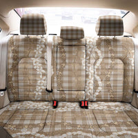 Hawaiian Ohia Lehua Lei Back Car Seat Cover Plaid Palaka Kalaihaahaa Pattern - Polynesian Pride