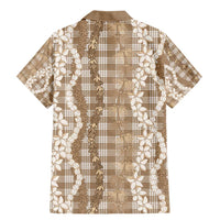 Hawaiian Ohia Lehua Lei Family Matching Mermaid Dress and Hawaiian Shirt Plaid Palaka Kalaihaahaa Pattern LT9 - Polynesian Pride