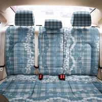 Hawaiian Ohia Lehua Lei Back Car Seat Cover Plaid Palaka Uliuli Omaomao Pattern - Polynesian Pride