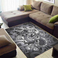 Aotearoa Maori Hei Tiki Area Rug Kiwikiwi Kowhaiwhai Puhoro Motif LT9 - Polynesian Pride