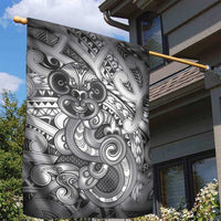 Aotearoa Maori Hei Tiki Garden Flag Kiwikiwi Kowhaiwhai Puhoro Motif