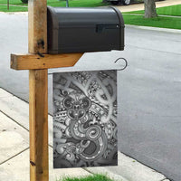 Aotearoa Maori Hei Tiki Garden Flag Kiwikiwi Kowhaiwhai Puhoro Motif