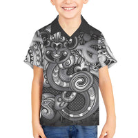 Aotearoa Maori Hei Tiki Hawaiian Shirt Kiwikiwi Kowhaiwhai Puhoro Motif