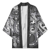 Aotearoa Maori Hei Tiki Kimono Kiwikiwi Kowhaiwhai Puhoro Motif