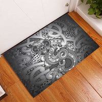 Aotearoa Maori Hei Tiki Rubber Doormat Kiwikiwi Kowhaiwhai Puhoro Motif LT9 - Polynesian Pride