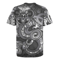 Aotearoa Maori Hei Tiki Rugby Jersey Kiwikiwi Kowhaiwhai Puhoro Motif