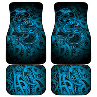 Aotearoa Maori Hei Tiki Car Mats Kikorangi Kowhaiwhai Puhoro Motif