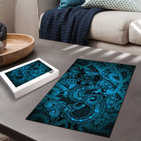 Aotearoa Maori Hei Tiki Puzzle Kikorangi Kowhaiwhai Puhoro Motif LT9 - Polynesian Pride