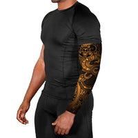 Aotearoa Maori Hei Tiki Arm Sleeves Koura Kowhaiwhai Puhoro Motif LT9 - Polynesian Pride