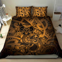 Aotearoa Maori Hei Tiki Bedding Set Koura Kowhaiwhai Puhoro Motif