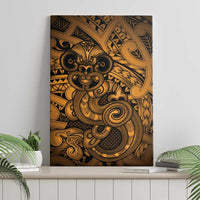 Aotearoa Maori Hei Tiki Canvas Wall Art Koura Kowhaiwhai Puhoro Motif LT9 - Polynesian Pride