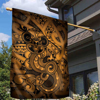 Aotearoa Maori Hei Tiki Garden Flag Koura Kowhaiwhai Puhoro Motif