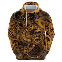 Aotearoa Maori Hei Tiki Hoodie Koura Kowhaiwhai Puhoro Motif LT9 - Polynesian Pride