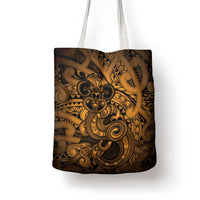 Aotearoa Maori Hei Tiki Tote Bag Koura Kowhaiwhai Puhoro Motif