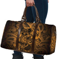 Aotearoa Maori Hei Tiki Travel Bag Koura Kowhaiwhai Puhoro Motif LT9 - Polynesian Pride