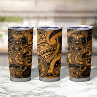Aotearoa Maori Hei Tiki Tumbler Cup Koura Kowhaiwhai Puhoro Motif LT9 - Polynesian Pride