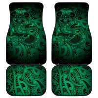 Aotearoa Maori Hei Tiki Car Mats Kakariki Kowhaiwhai Puhoro Motif LT9 - Polynesian Pride