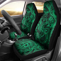 Aotearoa Maori Hei Tiki Car Seat Cover Kakariki Kowhaiwhai Puhoro Motif