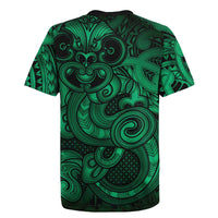 Aotearoa Maori Hei Tiki Rugby Jersey Kakariki Kowhaiwhai Puhoro Motif LT9 - Polynesian Pride
