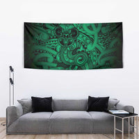 Aotearoa Maori Hei Tiki Tapestry Kakariki Kowhaiwhai Puhoro Motif LT9 - Polynesian Pride