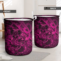 Aotearoa Maori Hei Tiki Laundry Basket Mawhero Kowhaiwhai Puhoro Motif LT9 - Polynesian Pride
