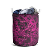 Aotearoa Maori Hei Tiki Laundry Basket Mawhero Kowhaiwhai Puhoro Motif LT9 - Polynesian Pride