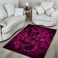 Aotearoa Maori Hei Tiki Area Rug Mawhero Kowhaiwhai Puhoro Motif LT9 - Polynesian Pride