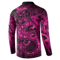 Aotearoa Maori Hei Tiki Button Sweatshirt Mawhero Kowhaiwhai Puhoro Motif