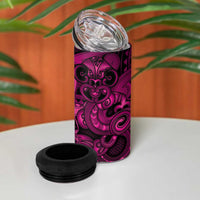 Aotearoa Maori Hei Tiki 4 in 1 Can Cooler Tumbler Mawhero Kowhaiwhai Puhoro Motif