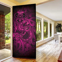 Aotearoa Maori Hei Tiki Door Cover Mawhero Kowhaiwhai Puhoro Motif LT9 - Polynesian Pride