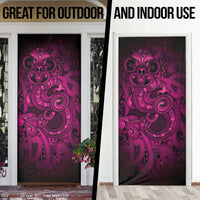 Aotearoa Maori Hei Tiki Door Cover Mawhero Kowhaiwhai Puhoro Motif LT9 - Polynesian Pride