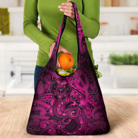 Aotearoa Maori Hei Tiki Grocery Bag Mawhero Kowhaiwhai Puhoro Motif LT9 - Polynesian Pride