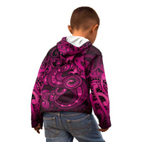 Aotearoa Maori Hei Tiki Kid Hoodie Mawhero Kowhaiwhai Puhoro Motif