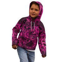 Aotearoa Maori Hei Tiki Kid Hoodie Mawhero Kowhaiwhai Puhoro Motif