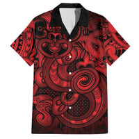 Aotearoa Maori Hei Tiki Hawaiian Shirt Whero Kowhaiwhai Puhoro Motif