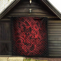 Aotearoa Maori Hei Tiki Quilt Whero Kowhaiwhai Puhoro Motif