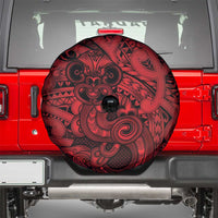 Aotearoa Maori Hei Tiki Spare Tire Cover Whero Kowhaiwhai Puhoro Motif LT9 - Polynesian Pride
