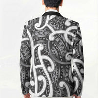 Aotearoa Maori Kowhaiwhai Blazer Kiwikiwi Puhoro and Patiki