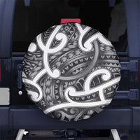 Aotearoa Maori Kowhaiwhai Spare Tire Cover Kiwikiwi Puhoro and Patiki