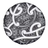 Aotearoa Maori Kowhaiwhai Spare Tire Cover Kiwikiwi Puhoro and Patiki