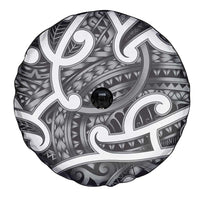 Aotearoa Maori Kowhaiwhai Spare Tire Cover Kiwikiwi Puhoro and Patiki