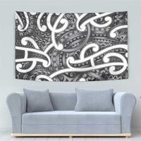 Aotearoa Maori Kowhaiwhai Tapestry Kiwikiwi Puhoro and Patiki