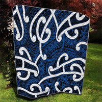 Aotearoa Maori Kowhaiwhai Quilt Kikorangi Puhoro and Patiki