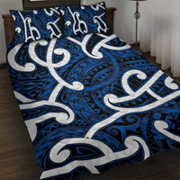 Aotearoa Maori Kowhaiwhai Quilt Bed Set Kikorangi Puhoro and Patiki