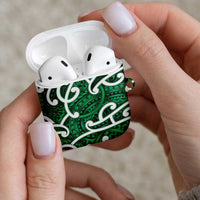 Aotearoa Maori Kowhaiwhai AirPods Case Kakariki Puhoro and Patiki